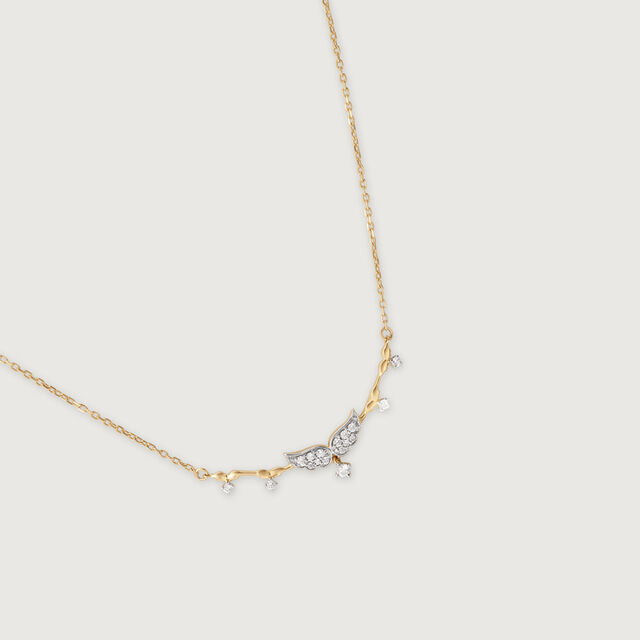 Wings Purity 14KT Gold & Diamond Necklace,,hi-res image number null