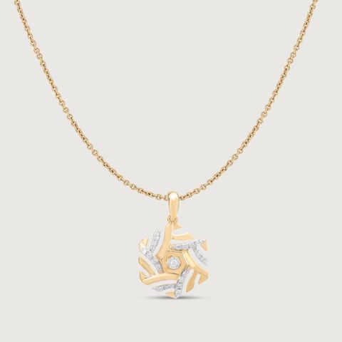 Hexagon Gleam Diamond Pendant