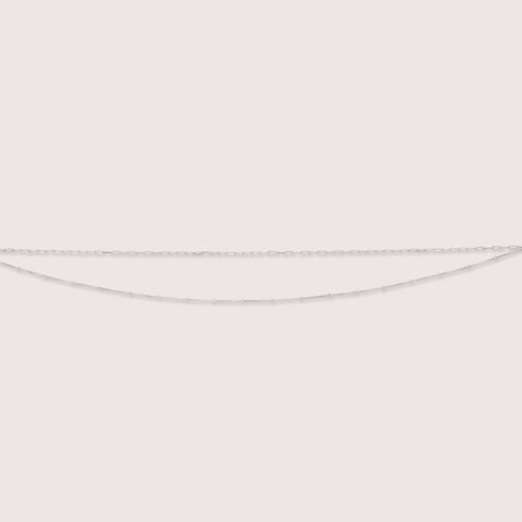 Sleek Loop Silver Anklet