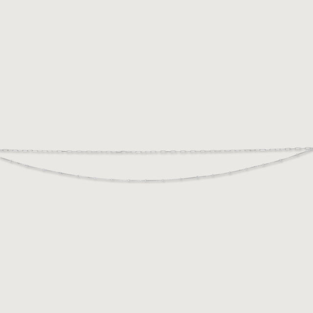 Sleek Loop Silver Anklet,,hi-res image number null