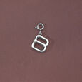 Bold Initial B Silver Charm,,hi-res view 1