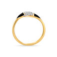 18KT Yellow Gold Sleek Diamond Ring,,hi-res view 4