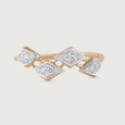 Disco Beat Gold & Diamond Finger Ring,,hi-res view 4