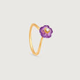 Floral Finesse Amethyst & Diamond Ring,,hi-res view 4