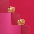Ethereal Mesh Gold Hoop Earrings,,hi-res view 1