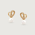Ribbon Kiss Crystal White Earrings,,hi-res view 3