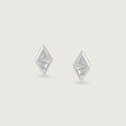 Chic Prism Silver Stud Earrings,,hi-res view 3