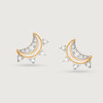 Cosmic Elements 14KT Diamond Stud Earrings,,hi-res view 3
