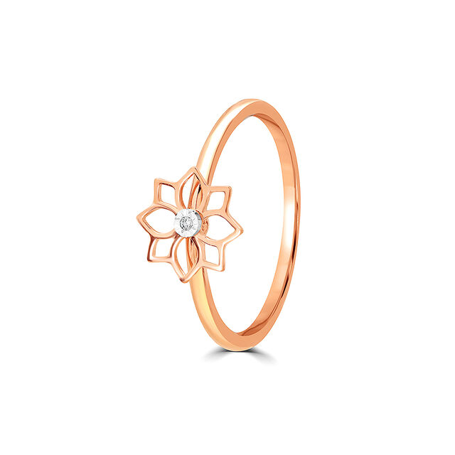 14KT Yellow Gold Blooming Elegance Finger Ring,,hi-res image number null