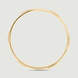 Sleek Directional Gold Bangle,,hi-res view 5