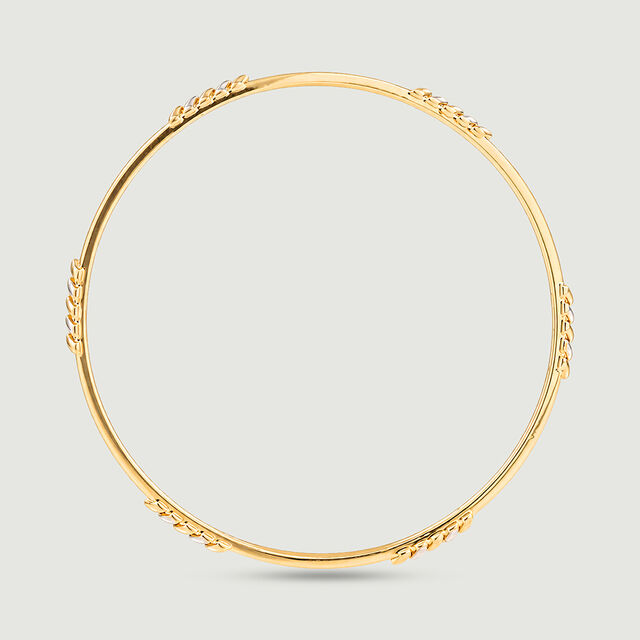 Sleek Directional Gold Bangle,,hi-res image number null