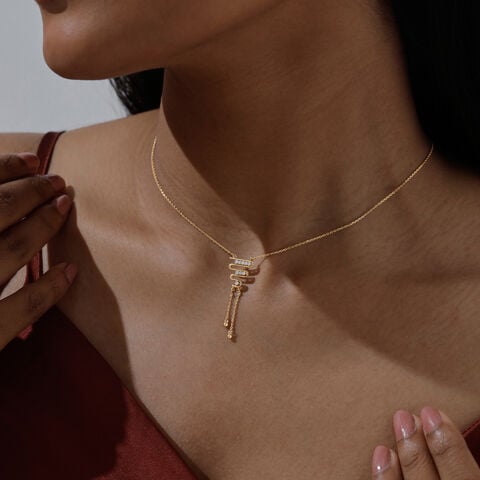 Fluid Rhythm Diamond Necklace