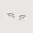Blissful Ladybug Silver Stud Earrings,,hi-res view 3