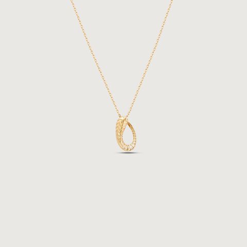 Chevron Trend Gold Pendant