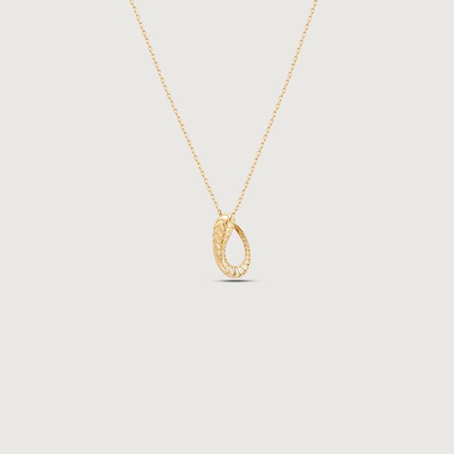 Chevron Trend Gold Pendant,,hi-res image number null