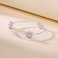 Gleam Pop Silver Bangle,,hi-res view 1
