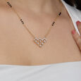 Vivid Vortex Gold and Diamond Mangalsutra,,hi-res view 2