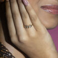 Glitz Groove Gold & Diamond Finger Ring,,hi-res view 2
