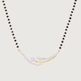 Graceful Swirl Gold and Diamond Mangalsutra,,hi-res view 3