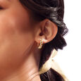 Zigzag Radiance Diamond Hoop Earrings,,hi-res view 2
