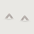 14KT Yellow Gold Radiant Summit Diamond Earrings,,hi-res view 3