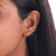 Endless Love Gold Stud Earrings,,hi-res view 2