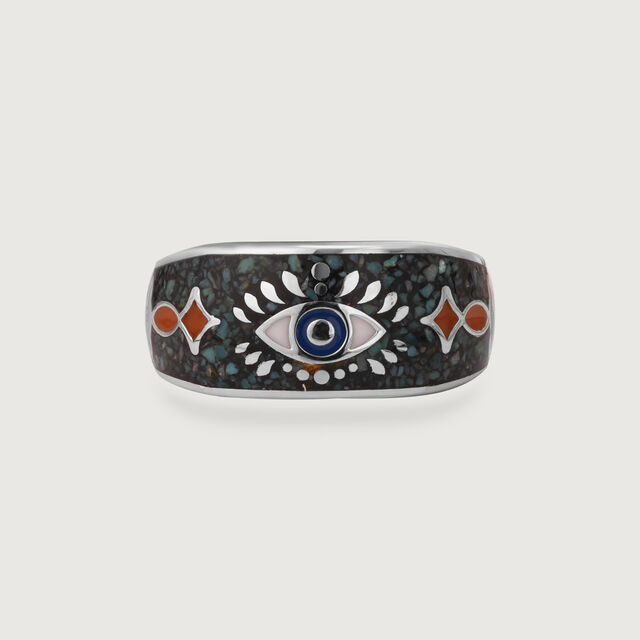 Cosmic Drip Silver Ring,,hi-res image number null