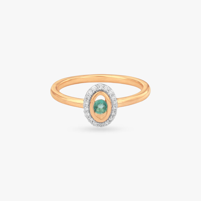 Radiant Oval Emerald Ring,,hi-res image number null