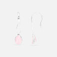 Soft Glam Silver Hoop Earrings,,hi-res view 4