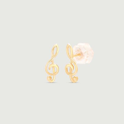 Melody Vibe Gold Stud Earrings