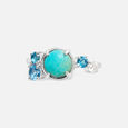 Sea Sparkle Silver Finger Ring,,hi-res view 3