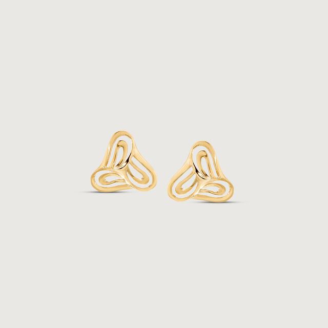 Drip Trio Gold Stud Earrings,,hi-res image number null