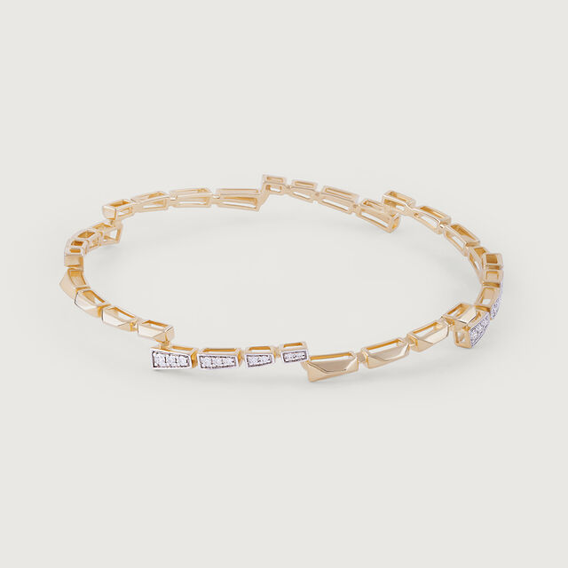 Twilight Radiance Gold & Diamond Bangle,,hi-res image number null