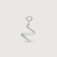 Contemporary Initial Z Silver Charm,,hi-res view 3