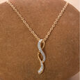 Fluid Twisted Diamond Pendant,,hi-res view 1
