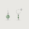 Fresh Twist Silver Drop Earrings,,hi-res view 4