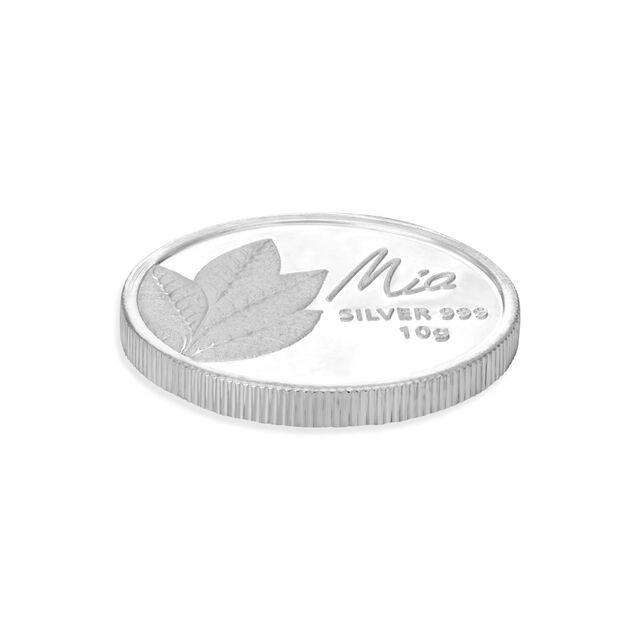 10 GM 999 Mango Leaf Silver Coins,,hi-res view 3