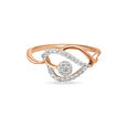 18 KT Rose Gold Charming Ring,,hi-res view 2