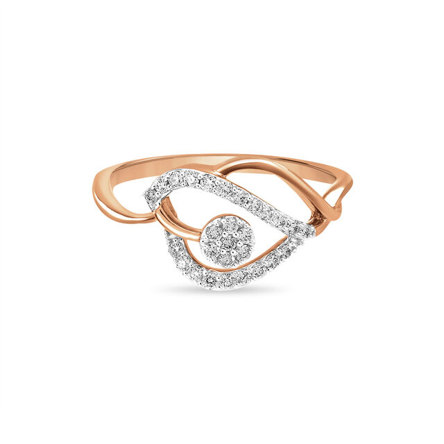 18 KT Rose Gold Charming Ring,,hi-res view 2