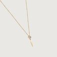 Golden Line Diamond Necklace,,hi-res view 4