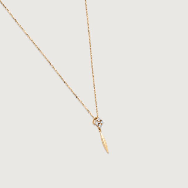 Golden Line Diamond Necklace,,hi-res image number null