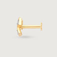The Twinkling Stars 14KT Diamond Nose Pin,,hi-res view 3