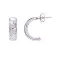 Half Round 92.5 Silver Earrings For Special Occasions,,hi-res view 1