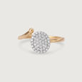 Glowing Halo 14KT Gold & Diamond Ring,,hi-res view 3