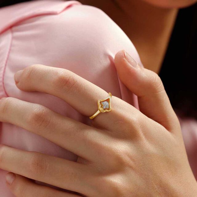 Curvy Shine Diamond Ring,,hi-res image number null
