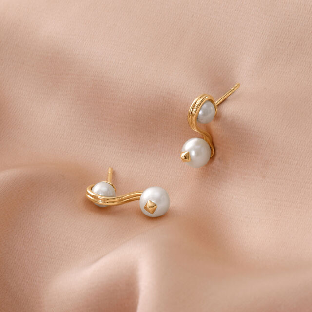 Flex Duo Pearl Earrings,,hi-res image number null