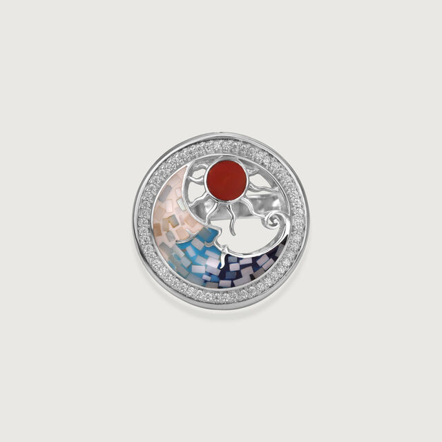 Mother of Pearl Sunny Silver Ring,,hi-res image number null