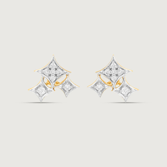 Starlit Cascade Diamond Drop Earrings,,hi-res image number null