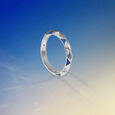 Edgy Dynamic Enamel Silver Ring,,hi-res view 1