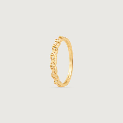 Radiant Fan Gold Ring